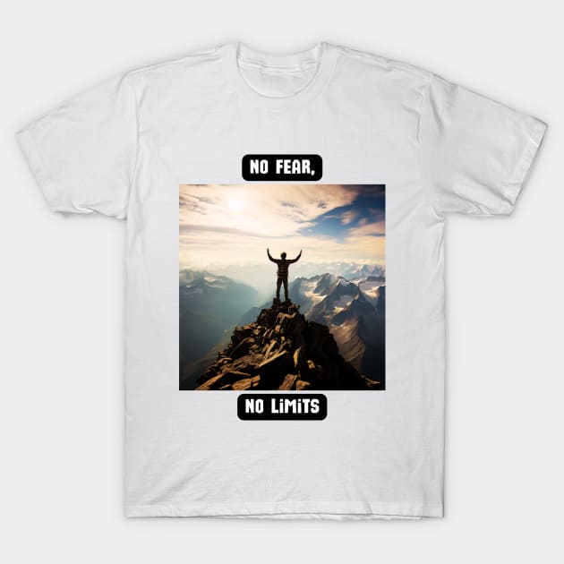 No Fear, No Limits T-Shirt by St01k@